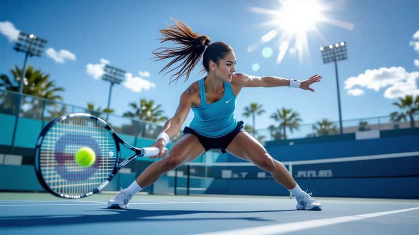 Linda Nosková beim Tennismatch 2026