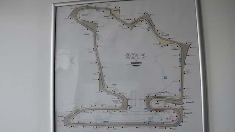 Vista aérea do circuito Hungaroring em Budapeste, palco do GP da Hungria de Fórmula 1 2026