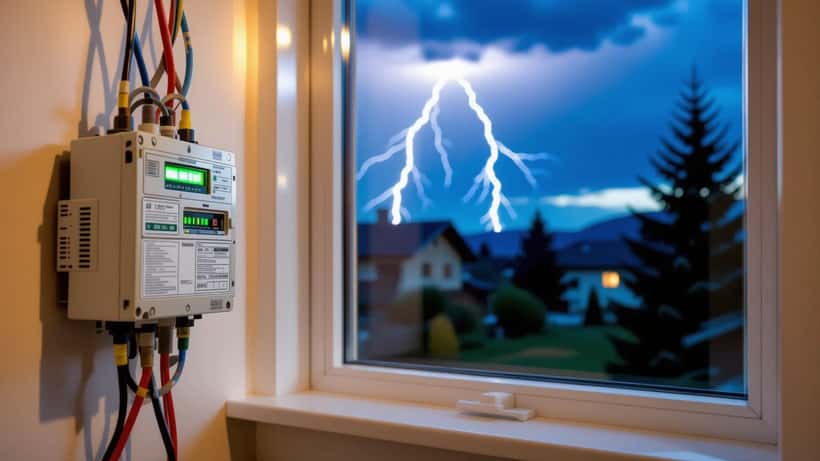 Éclairs au-dessus de Saint-Gall durant un orage suisse