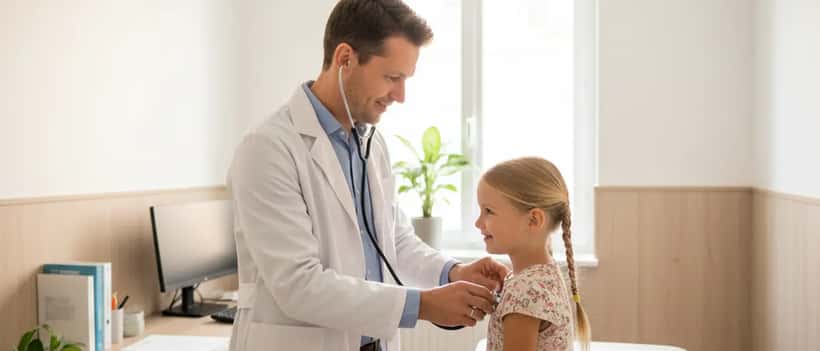 Médecin généraliste en consultation avec un patient dans une clinique moderne