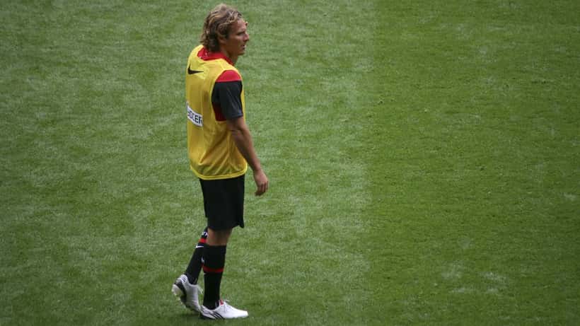 Diego Forlán in action during a professional soccer match