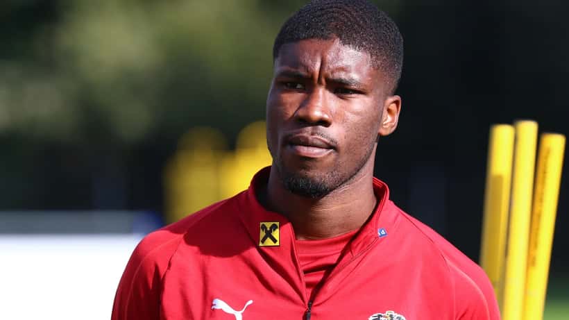 Kevin Danso et l'équipe nationale autrichienne U21 lors d'un camp d'entraînement, octobre 2019