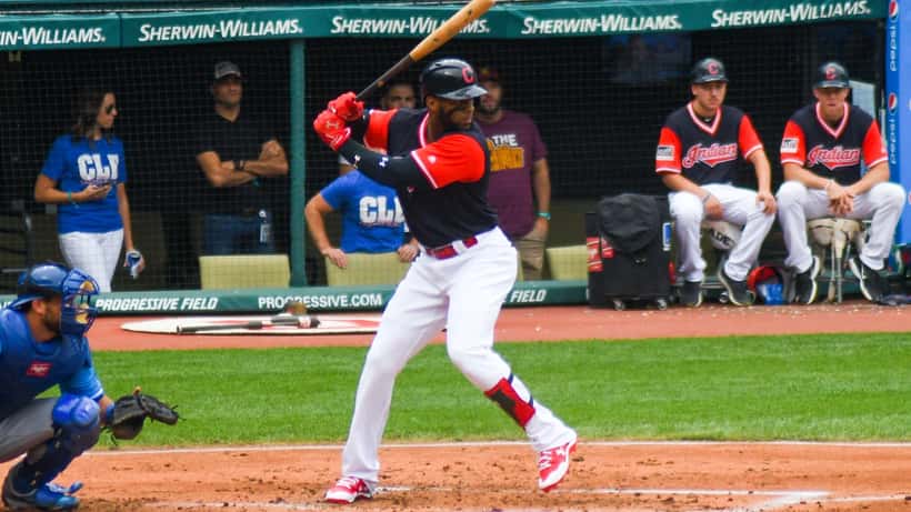 Yandy Díaz, de los Tampa Bay Rays, durante un partido de las Grandes Ligas