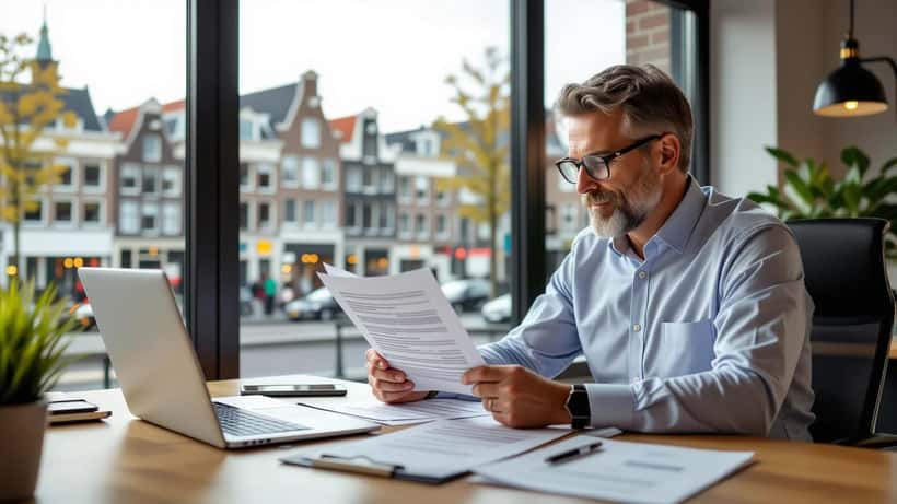 Nederlandse expat bespreekt nalatenschap en ANW-dekking met financieel adviseur