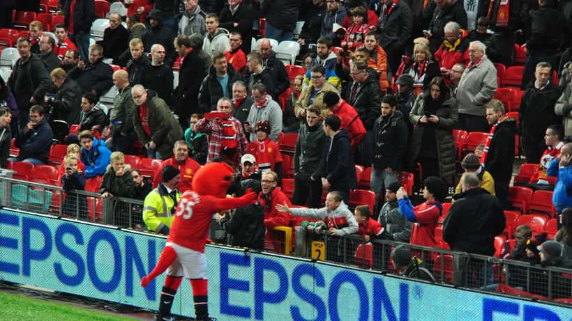 Old Trafford football stadium exterior, Manchester United