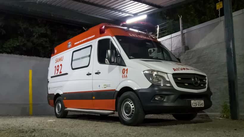 Unidade de Suporte Avançado do SAMU usada em emergências médicas no Brasil
