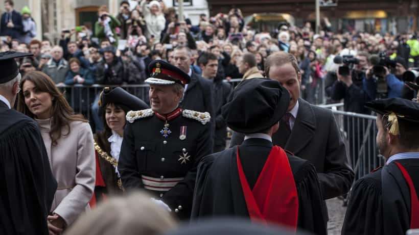 Catherine, Princesa de Gales, durante un acto público en Cambridge