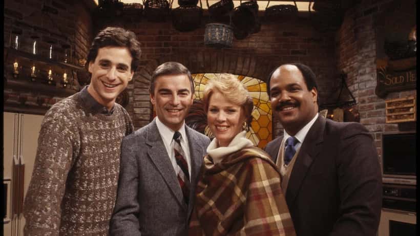 Bob Saget em programa de televisão nos Estados Unidos