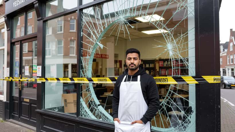 Kapperszaak in Vlaardingen beschadigd door explosie met politielint en gevelschade