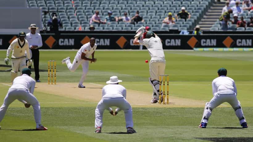 Matt Renshaw batting in a Test match, representing elite sport comebacks for Australian athletes