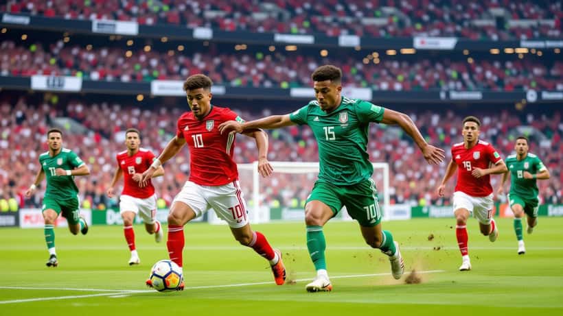 Voetbalwedstrijd Tsjechië tegen Mexico in stadion tijdens WK 2026