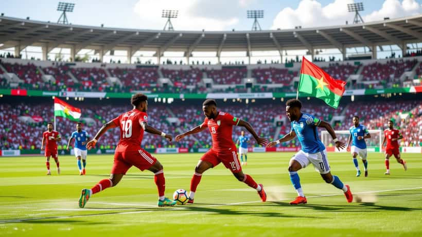 Joueurs marocains et haïtiens s'affrontent lors d'un match amical de football en 2026