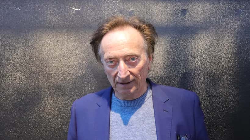 Amedeo Goria al Festival di Sanremo 2026, press area dell'Ariston