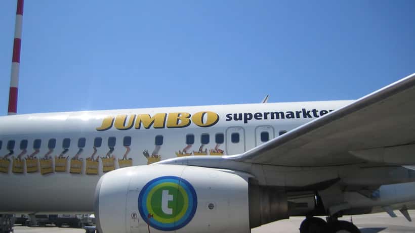 Transavia Boeing 737 toestel op het tarmac klaar voor vertrek