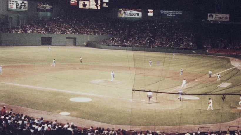 Boston Red Sox vs Toronto Blue Jays at Exhibition Stadium June 1984, archival baseball photograph