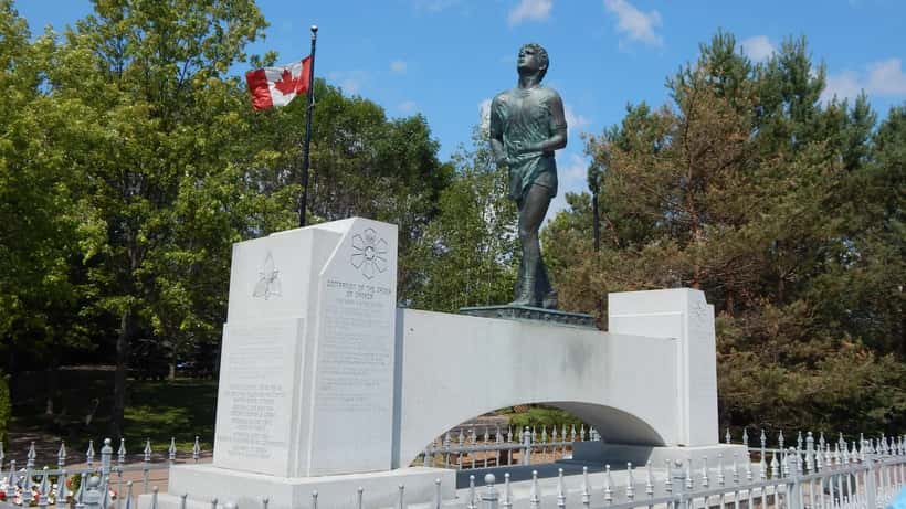 Terry Fox monument in Thunder Bay, Ontario, Canada