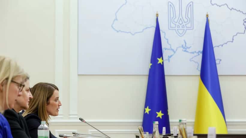 Roberta Metsola Kiovassa 2014 – EU-parlamentin puhemies vierailulla