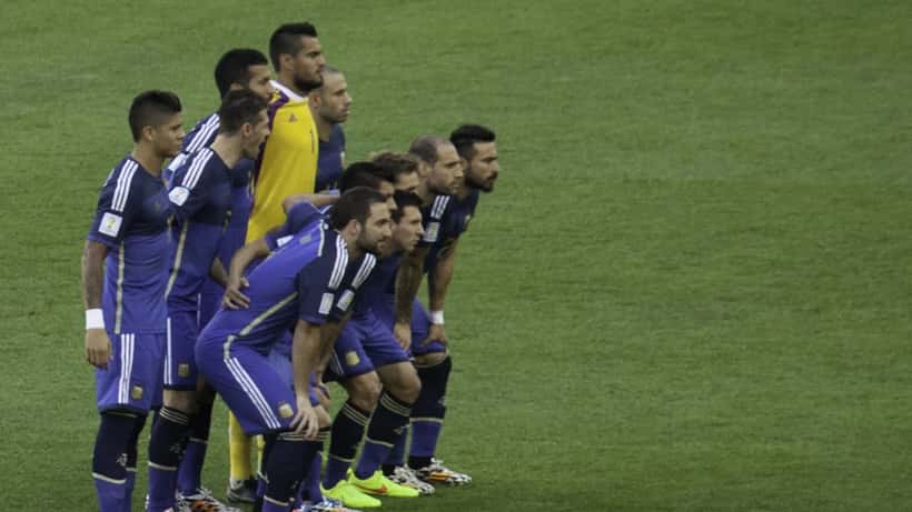 Jogadores da seleção argentina durante a final da Copa do Mundo 2014