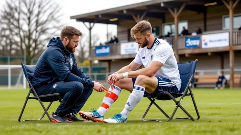 Fysiotherapeut tapt enkel van amateurvoetballer bij seizoensstart op zijlijn