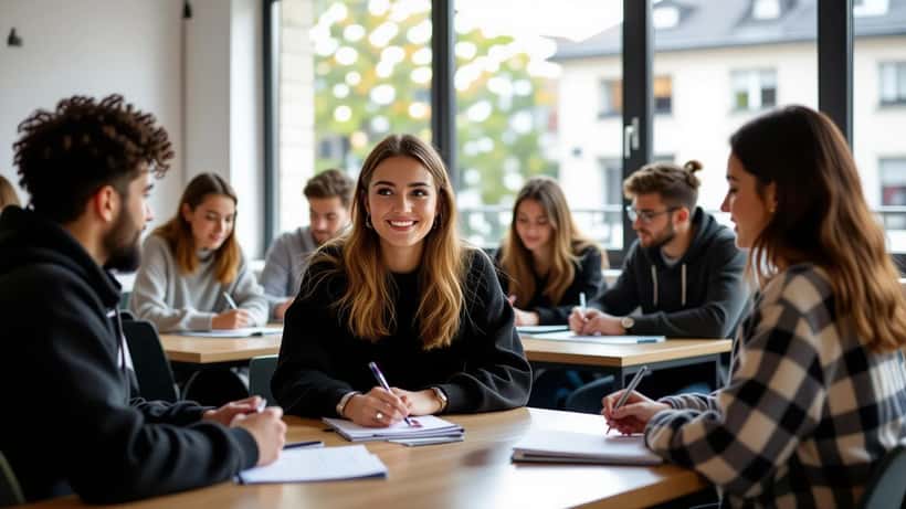 Lycéen concentré sur sa copie d'examen du baccalauréat 2026 en France