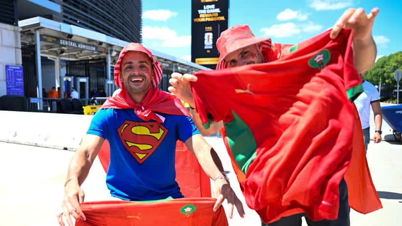 Fans at 2026 FIFA World Cup stadium in summer heat