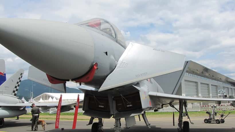 Österreichischer Eurofighter Typhoon beim Airpower-Festival in Zeltweg 2013