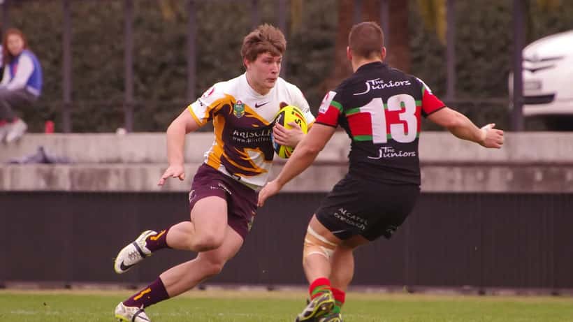 Jai Arrow, South Sydney Rabbitohs forward, during an NRL match