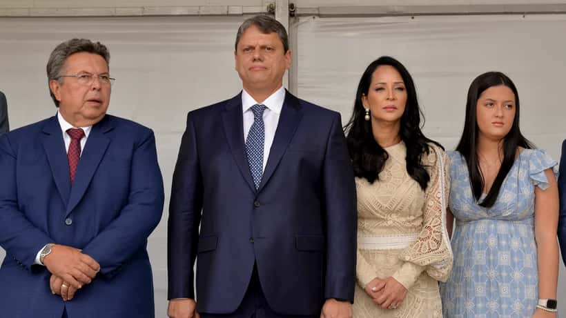 Tarcísio de Freitas em sessão de posse como governador do estado de São Paulo na Assembleia Legislativa