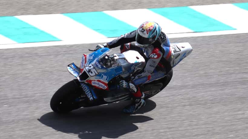 Raul Fernandez sur sa moto Trackhouse Racing Aprilia lors du Grand Prix de Malaisie MotoGP 2024