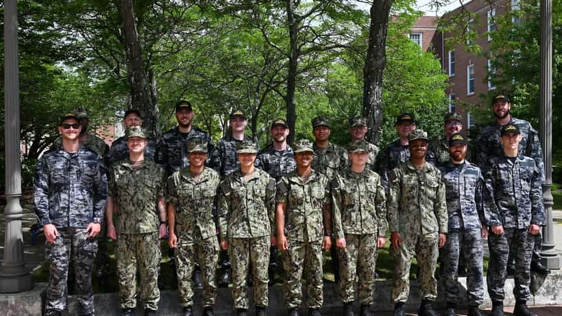 Royal Australian Navy sailors training at U.S. Submarine School for the AUKUS program