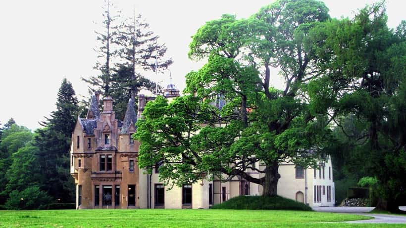 Aldourie Castle on the shore of Loch Ness, Inverness, Scotland