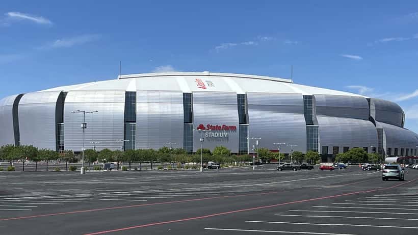 State Farm Stadium home of the Arizona Cardinals in Glendale Arizona
