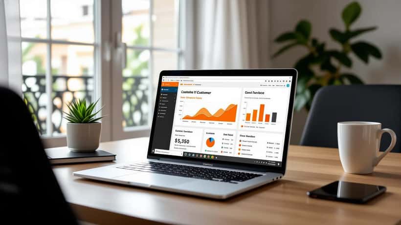 Utilisateur consultant le portail Orange sur un ordinateur portable en 2026
