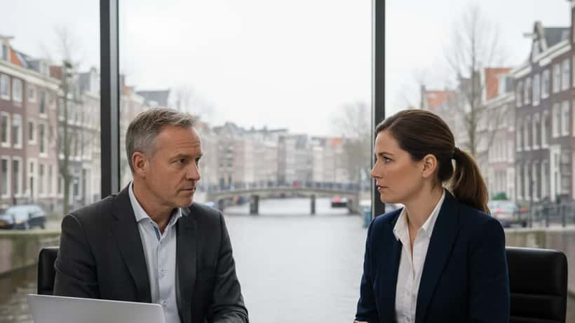 Nederlandse burger raadpleegt advocaat over rechtsbescherming in Amsterdam advocatenkantoor