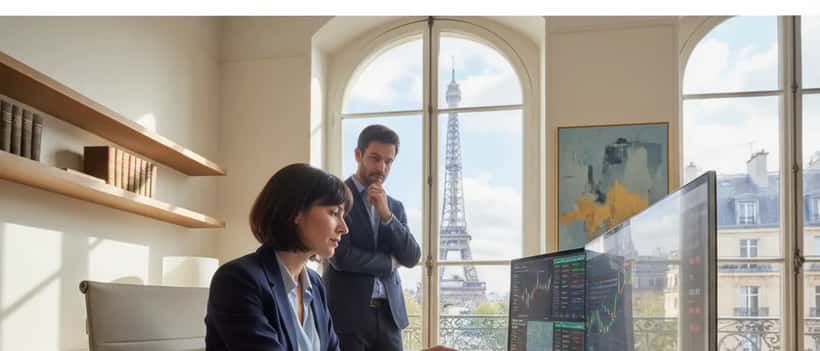 Conseiller en gestion de patrimoine analysant la volatilite des prix du petrole