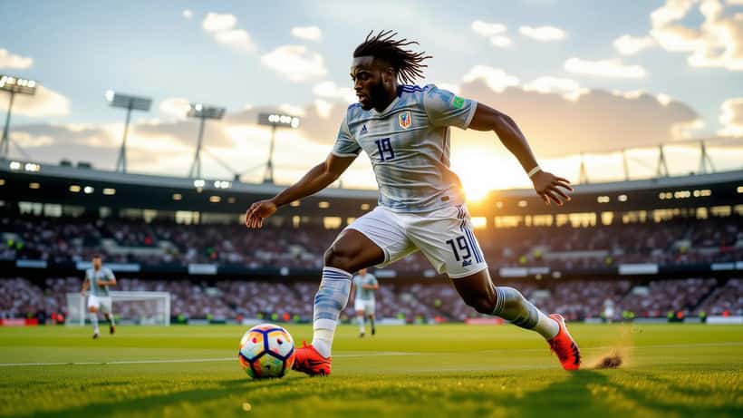 Romelu Lukaku på fodboldbanen under kamp i 2026