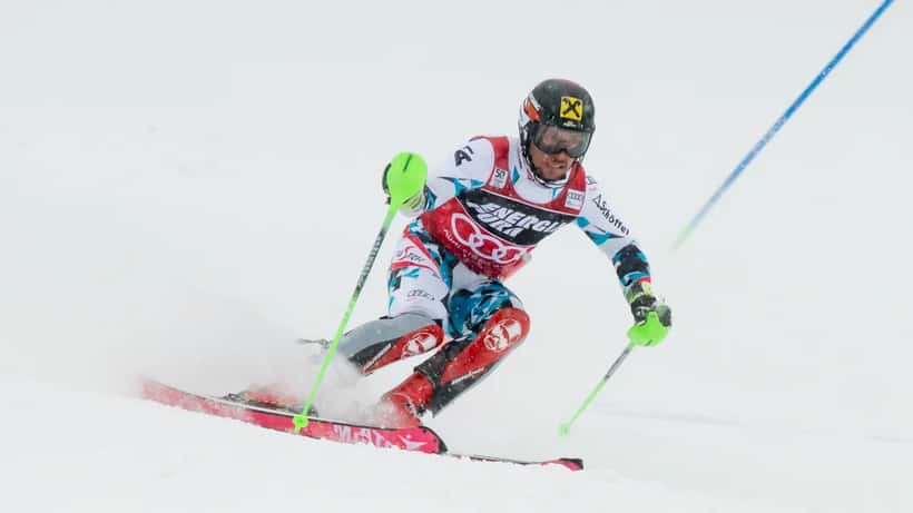 Marcel Hirscher beim Ski-Rennen – der österreichische Skistar heiratete im September 2025 in privatem Rahmen