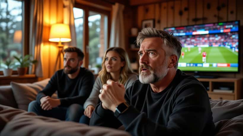 Norsk fotballfan ser Sunderland mot Arsenal på TV med intens spenning og stress