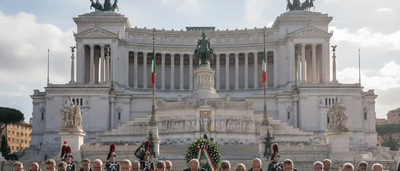 Cerimonia commemorativa dell'82° anniversario dell'eccidio delle Fosse Ardeatine a Roma il 24 marzo 2026