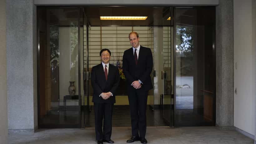 Príncipe William do Reino Unido durante visita oficial ao Japão em 2015