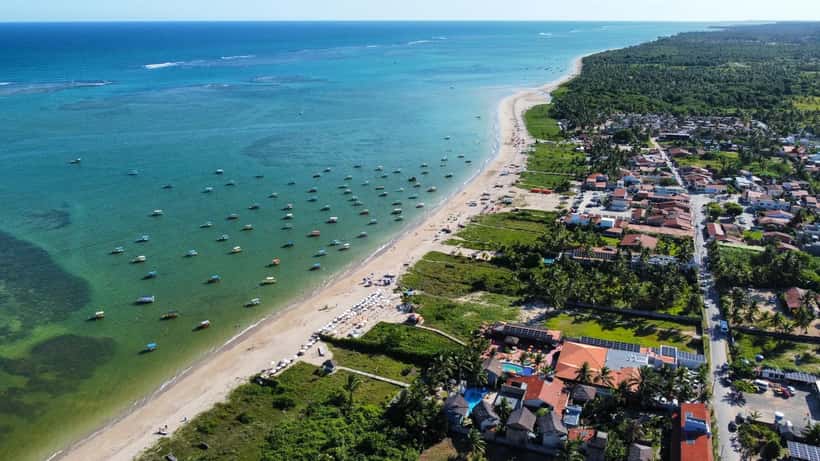 Praia de Porto da Rua em São Miguel dos Milagres, Alagoas — paraíso nordestino com alto índice UV