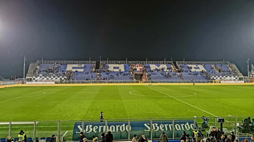 Stade Sinigaglia de Côme, secteur Distinti, 2025