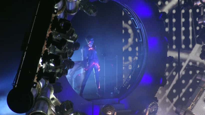 Mylène Farmer en concert lors du Timeless Tour