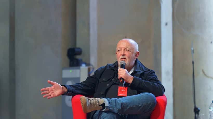 Jeremy Bowen speaking at the International Journalism Festival 2024 in Perugia