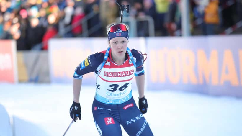 Karoline Knotten tävlar i skidskytte vid VM 2023 i Oberhof