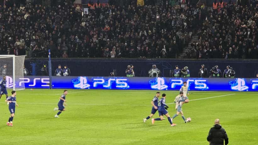 Bernardo Silva in action for Manchester City against PSG in January 2025