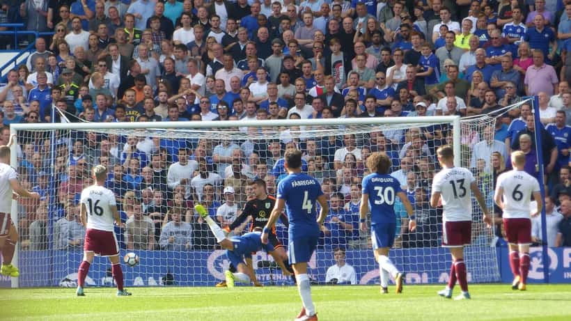 Álvaro Morata a celebrar um golo durante um jogo de futebol