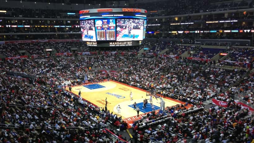Timberwolves basketball game in action at NBA playoff match