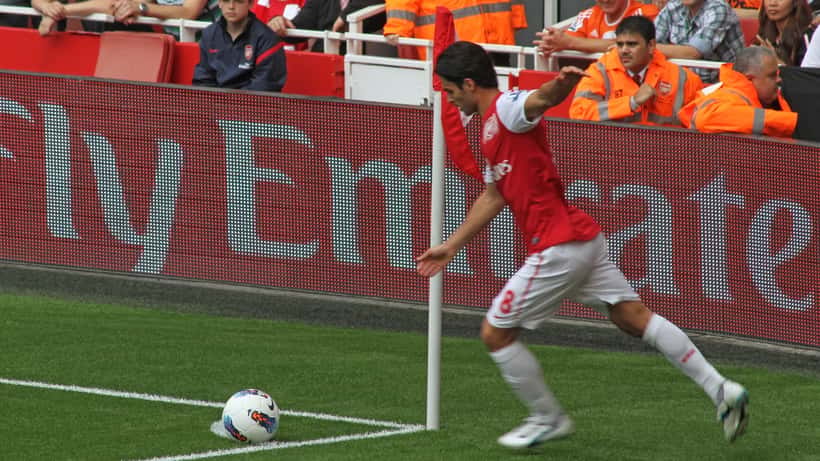 Mikel Arteta als Spieler auf dem Fußballfeld, heute Trainer des FC Arsenal im Champions-League-Finale 2026