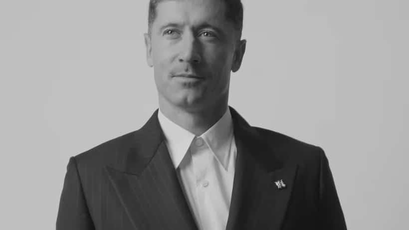 Robert Lewandowski, atacante do Barcelona, em partida de futebol